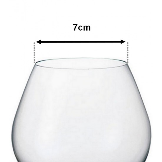 Taça AVULSA 690ml Para Conhaque Gastro Em Cristal Ecologico 15cm